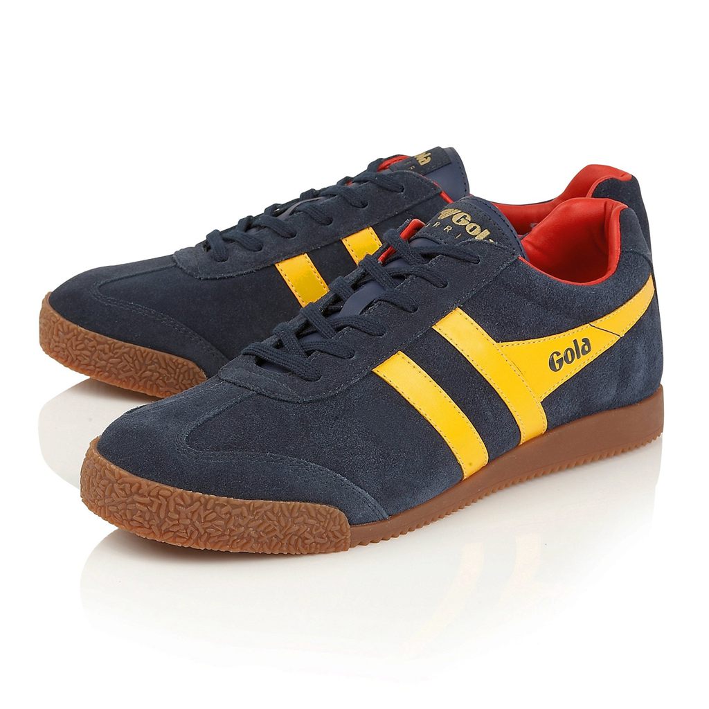 Gola Classics Harrier Suede Sneakers Azul Marino Rojas España | DOL-936801