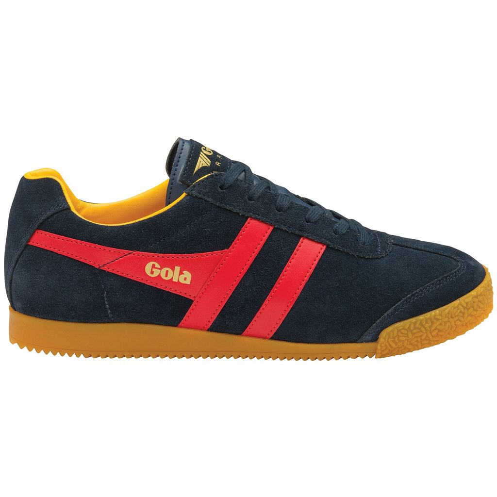 Gola Classics Harrier Suede Sneakers Azul Marino Rojas España | PVY-635298