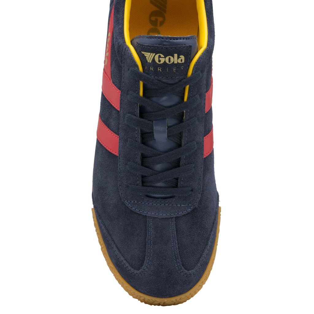 Gola Classics Harrier Suede Sneakers Azul Marino Rojas España | PVY-635298