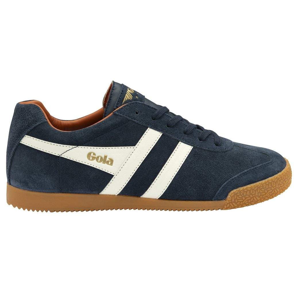 Gola Classics Harrier Suede Sneakers Azul Marino Blancas Naranjas España | TCD-836751