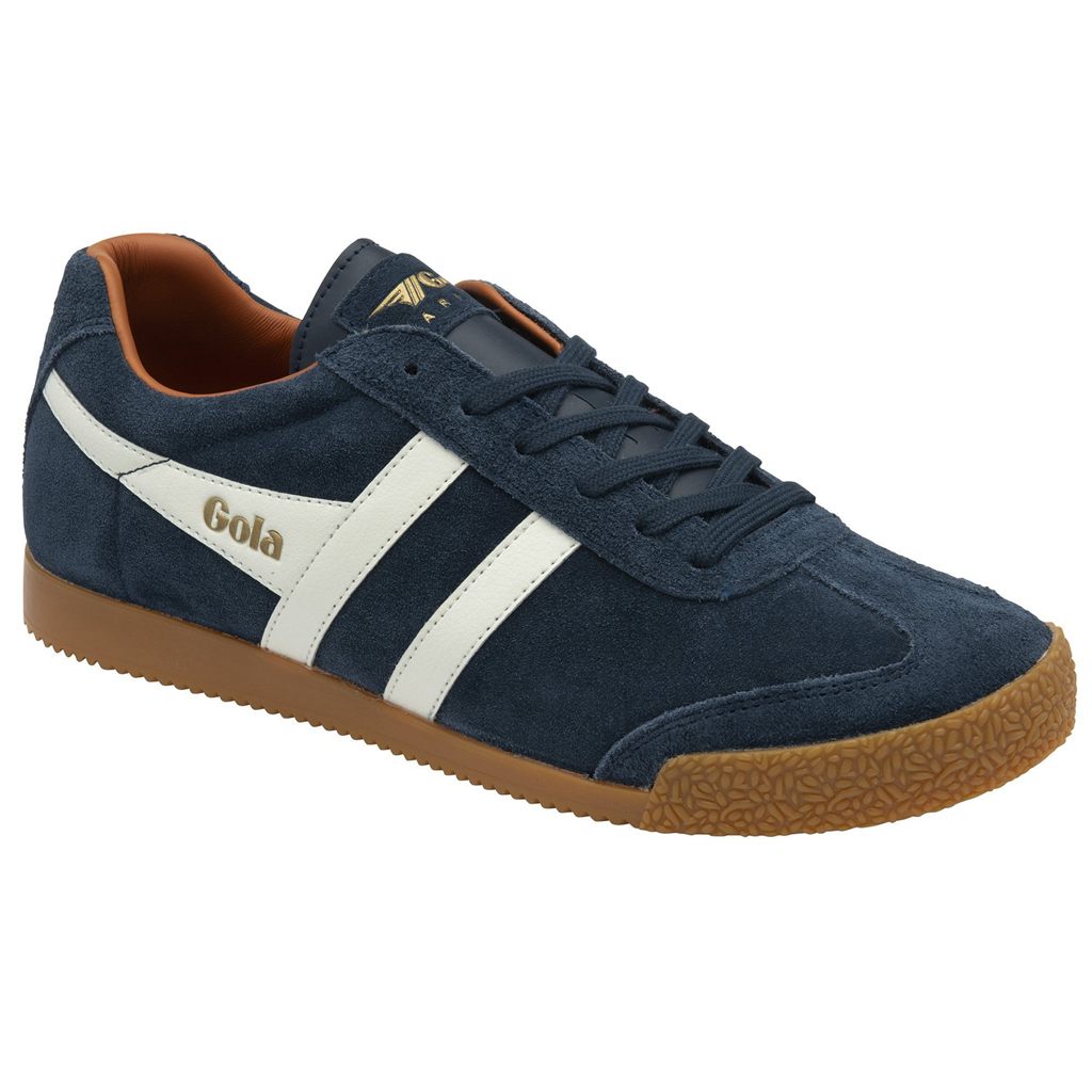 Gola Classics Harrier Suede Sneakers Azul Marino Blancas Naranjas España | TCD-836751