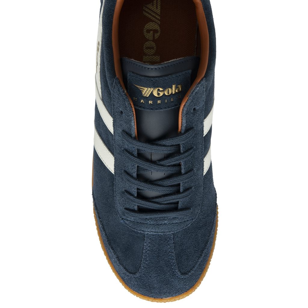 Gola Classics Harrier Suede Sneakers Azul Marino Blancas Naranjas España | TCD-836751