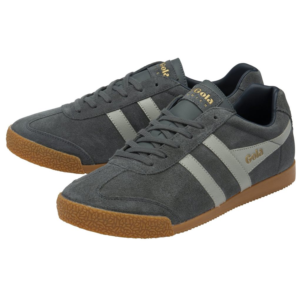 Gola Classics Harrier Suede Sneakers Gris Claro Azul Marino España | RHT-361254