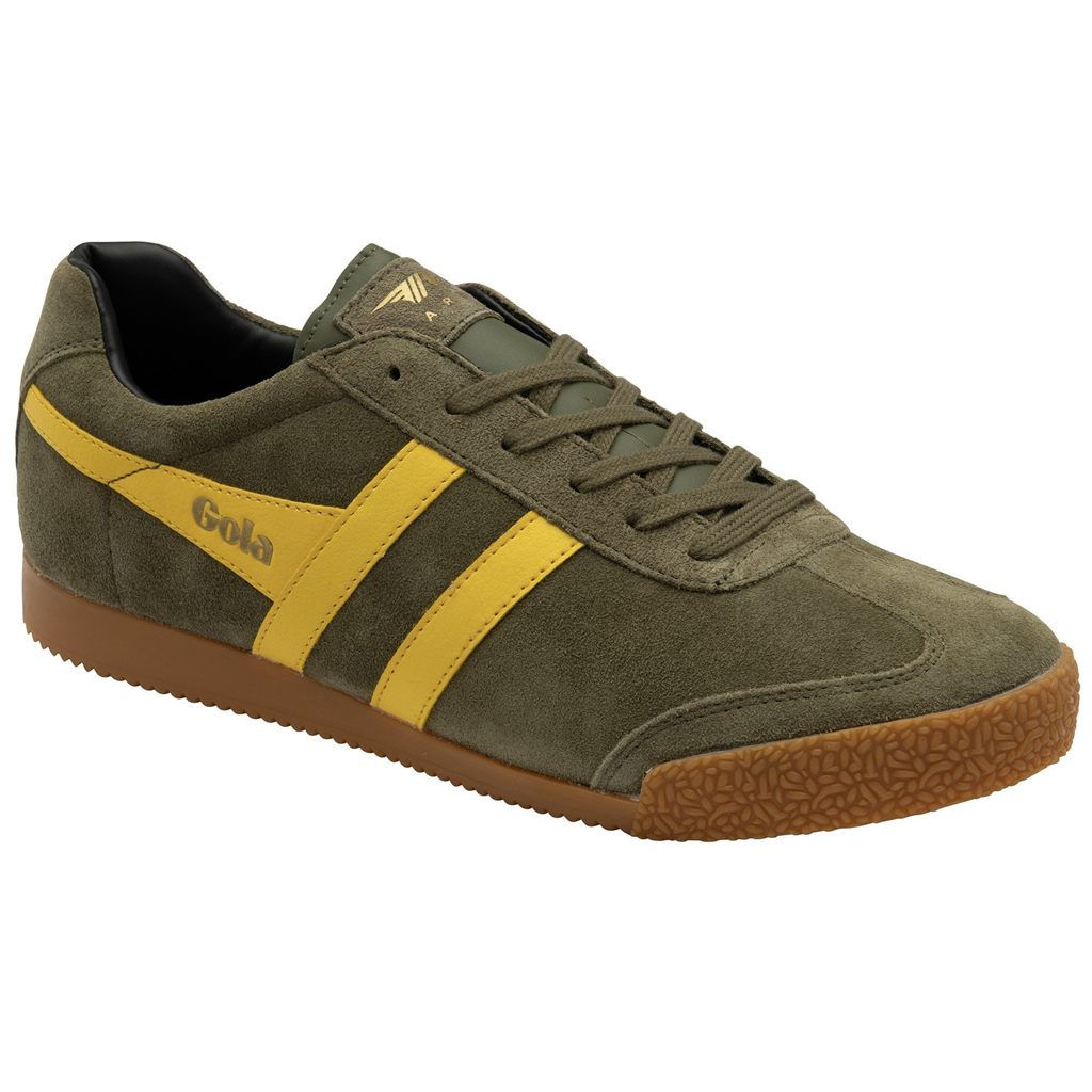 Gola Classics Harrier Suede Sneakers Kaki Negras España | FWP-723901