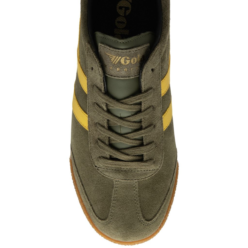 Gola Classics Harrier Suede Sneakers Kaki Negras España | FWP-723901