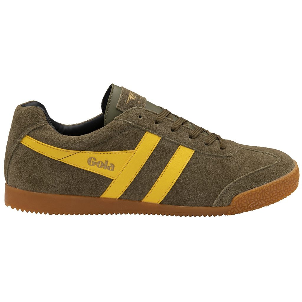 Gola Classics Harrier Suede Sneakers Kaki Negras España | FWP-723901
