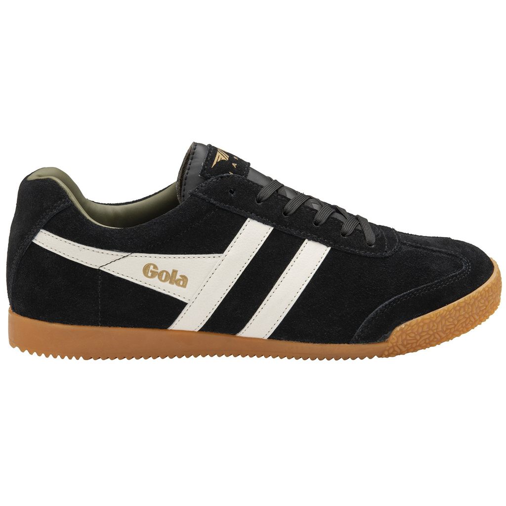 Gola Classics Harrier Suede Sneakers Negras Blancas Kaki España | PDT-534972
