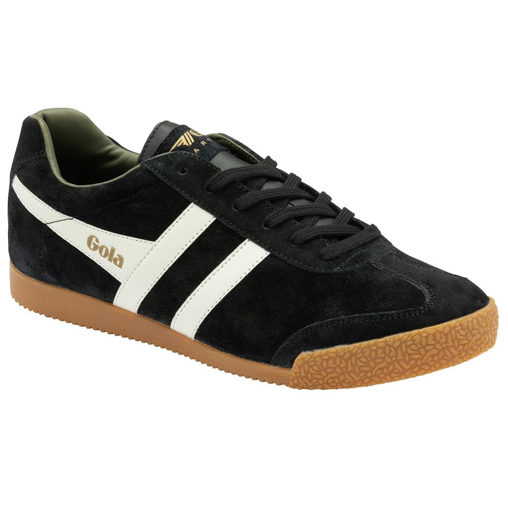 Gola Classics Harrier Suede Sneakers Negras Blancas Kaki España | PDT-534972