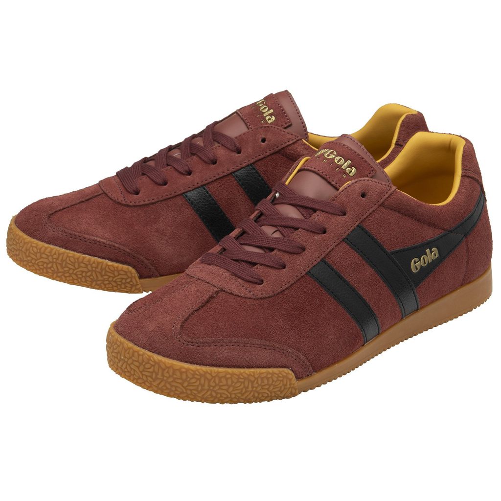 Gola Classics Harrier Suede Sneakers Rojas Negras España | NLD-841502