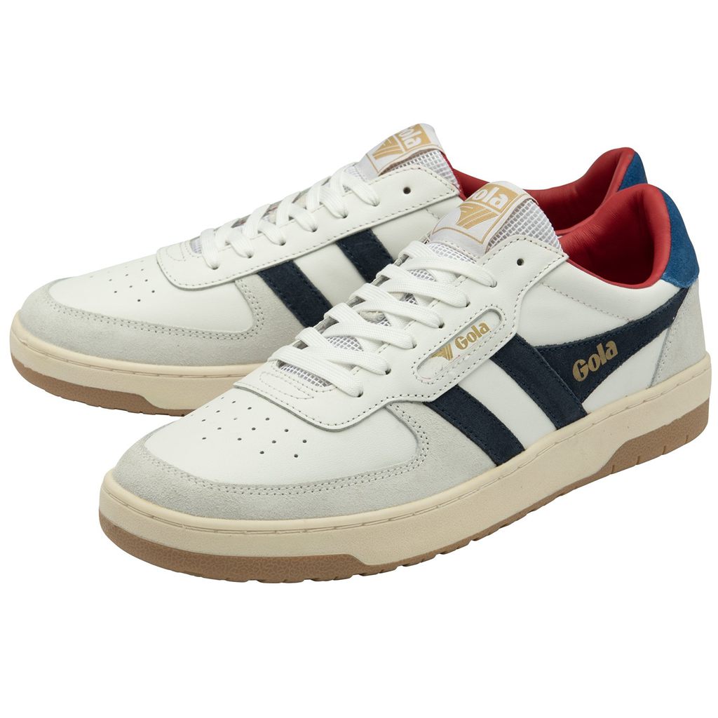 Gola Classics Hawk Sneakers Blancas Azul Marino Azules España | VSF-125307