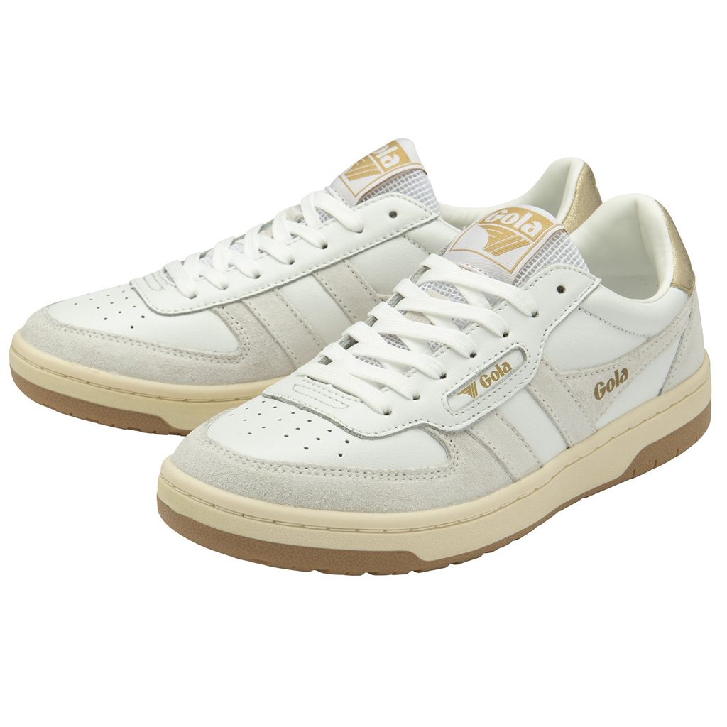 Gola Classics Hawk Sneakers Blancas Doradas España | XKR-754061