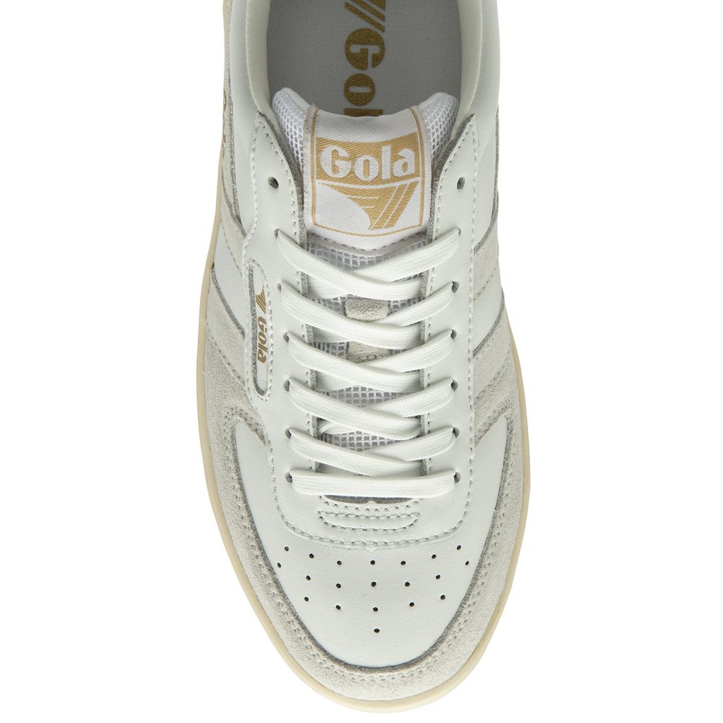 Gola Classics Hawk Sneakers Blancas Doradas España | XKR-754061