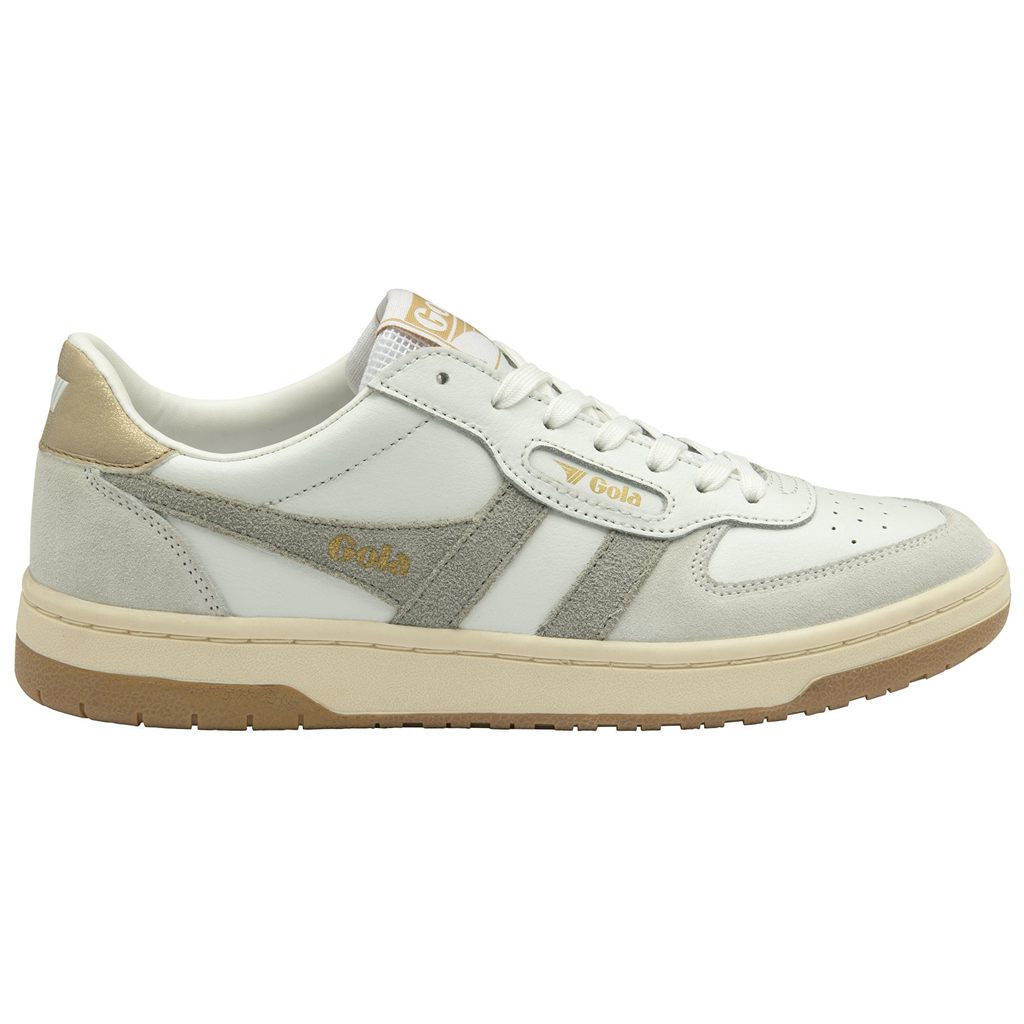 Gola Classics Hawk Sneakers Blancas Gris Claro Doradas España | FAD-915708