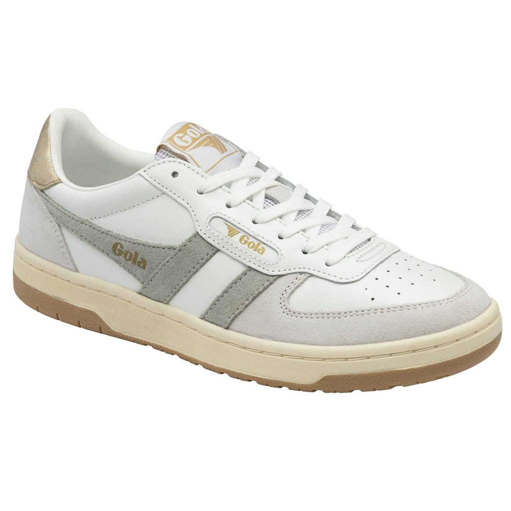 Gola Classics Hawk Sneakers Blancas Gris Claro Doradas España | FAD-915708