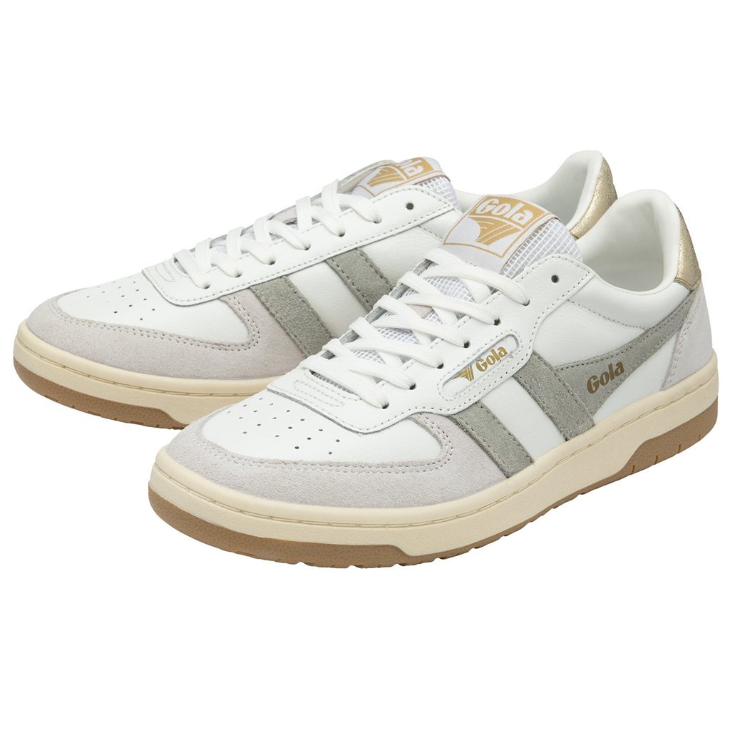 Gola Classics Hawk Sneakers Blancas Gris Claro Doradas España | FAD-915708