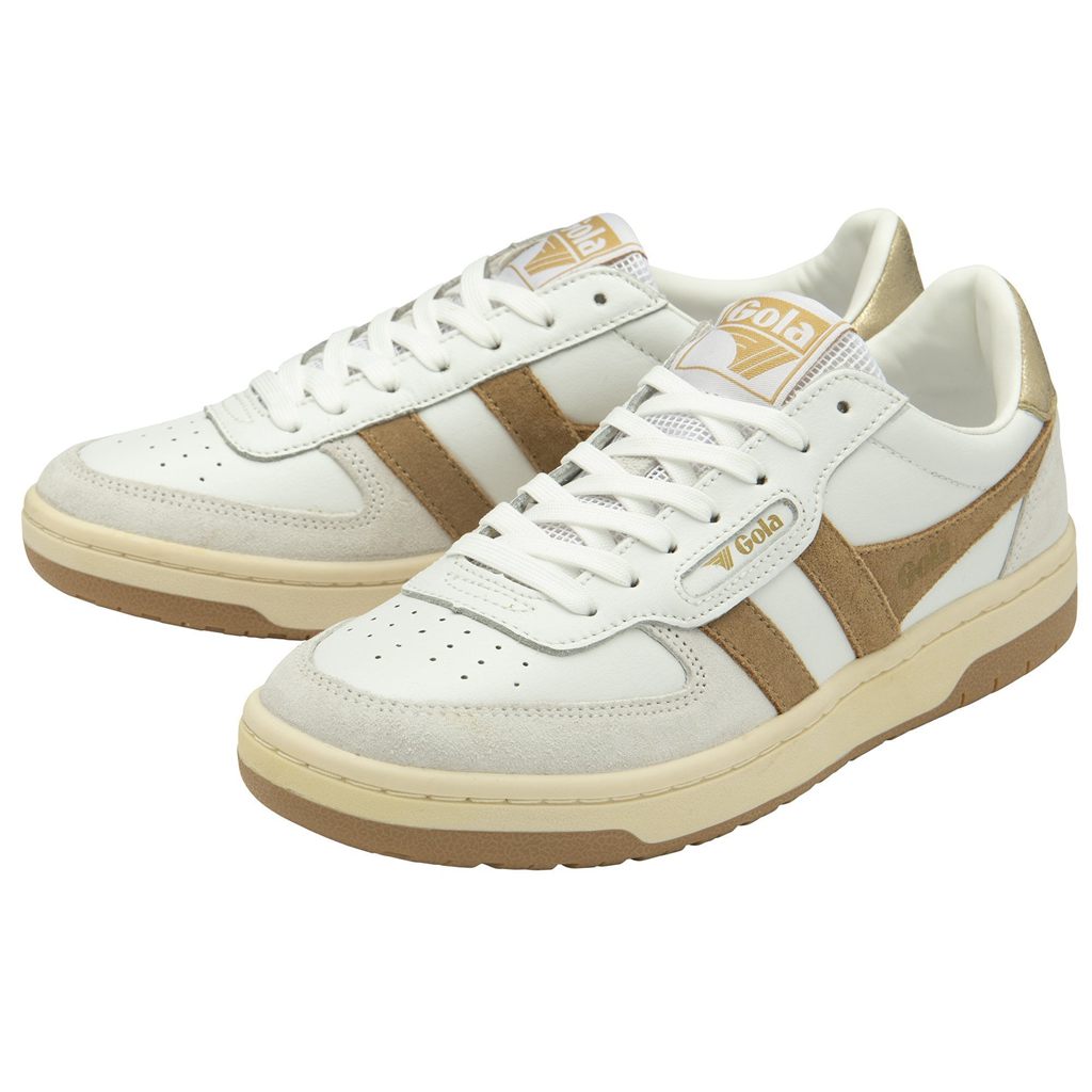 Gola Classics Hawk Sneakers Blancas Verde Menta Doradas España | JSE-065918