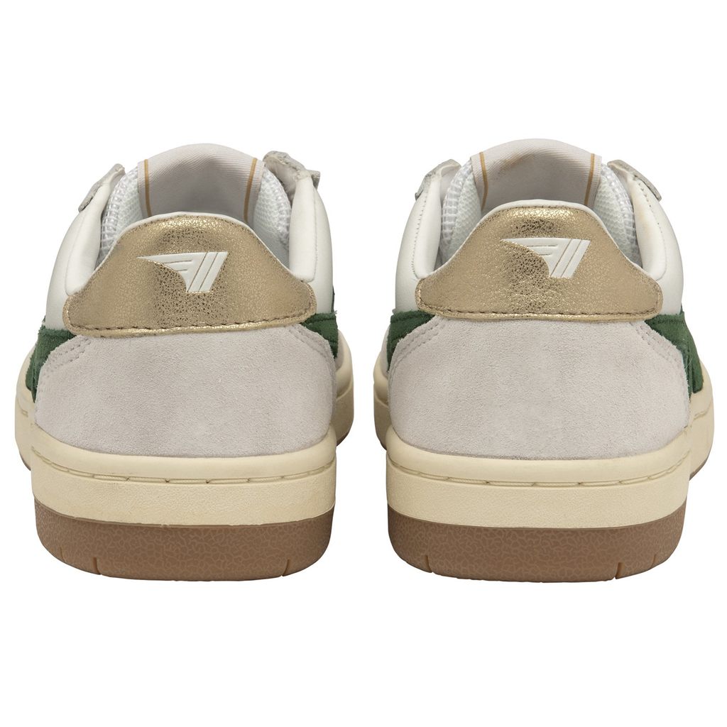 Gola Classics Hawk Sneakers Blancas Verde Oscuro Doradas España | ENH-460371