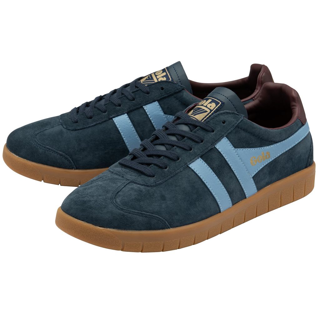 Gola Classics Hurricane Suede Sneakers Azul Marino Burdeos España | EIU-617983