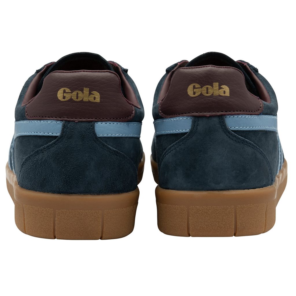 Gola Classics Hurricane Suede Sneakers Azul Marino Burdeos España | EIU-617983