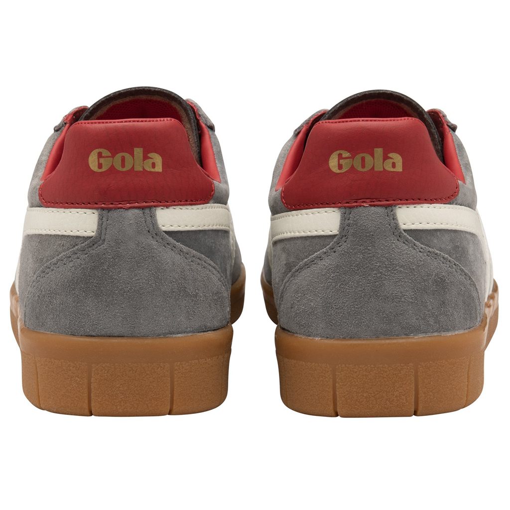 Gola Classics Hurricane Suede Sneakers Blancas Rojas Oscuro España | CXG-815703