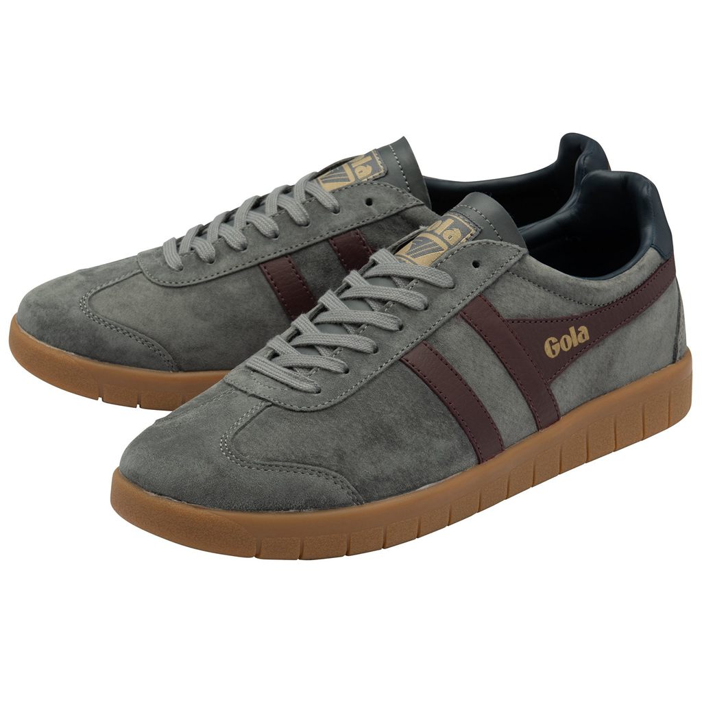 Gola Classics Hurricane Suede Sneakers Burdeos Azul Marino España | BSP-284763