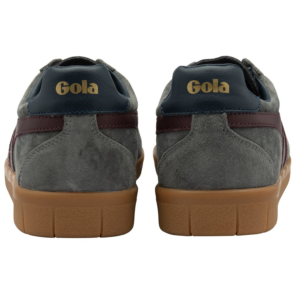 Gola Classics Hurricane Suede Sneakers Burdeos Azul Marino España | BSP-284763