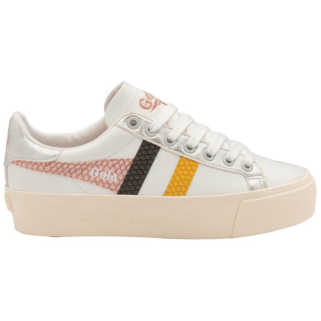 Gola Classics Orchid Platform Trident Snake Sneakers Blancas Rosas España | BJC-749201