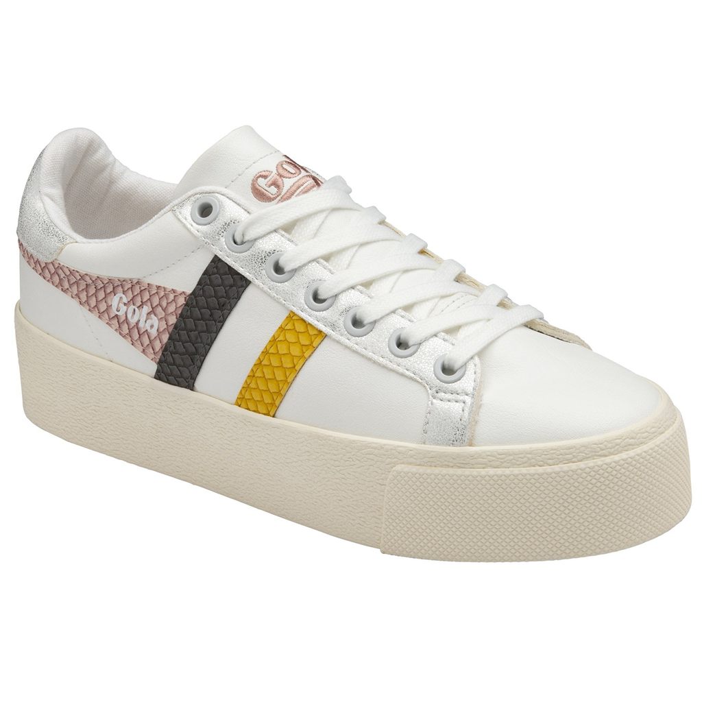 Gola Classics Orchid Platform Trident Snake Sneakers Blancas Rosas España | BJC-749201
