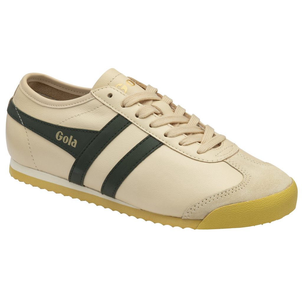 Gola Classics Race Leather Sneakers Kaki Oscuro España | DZA-734206