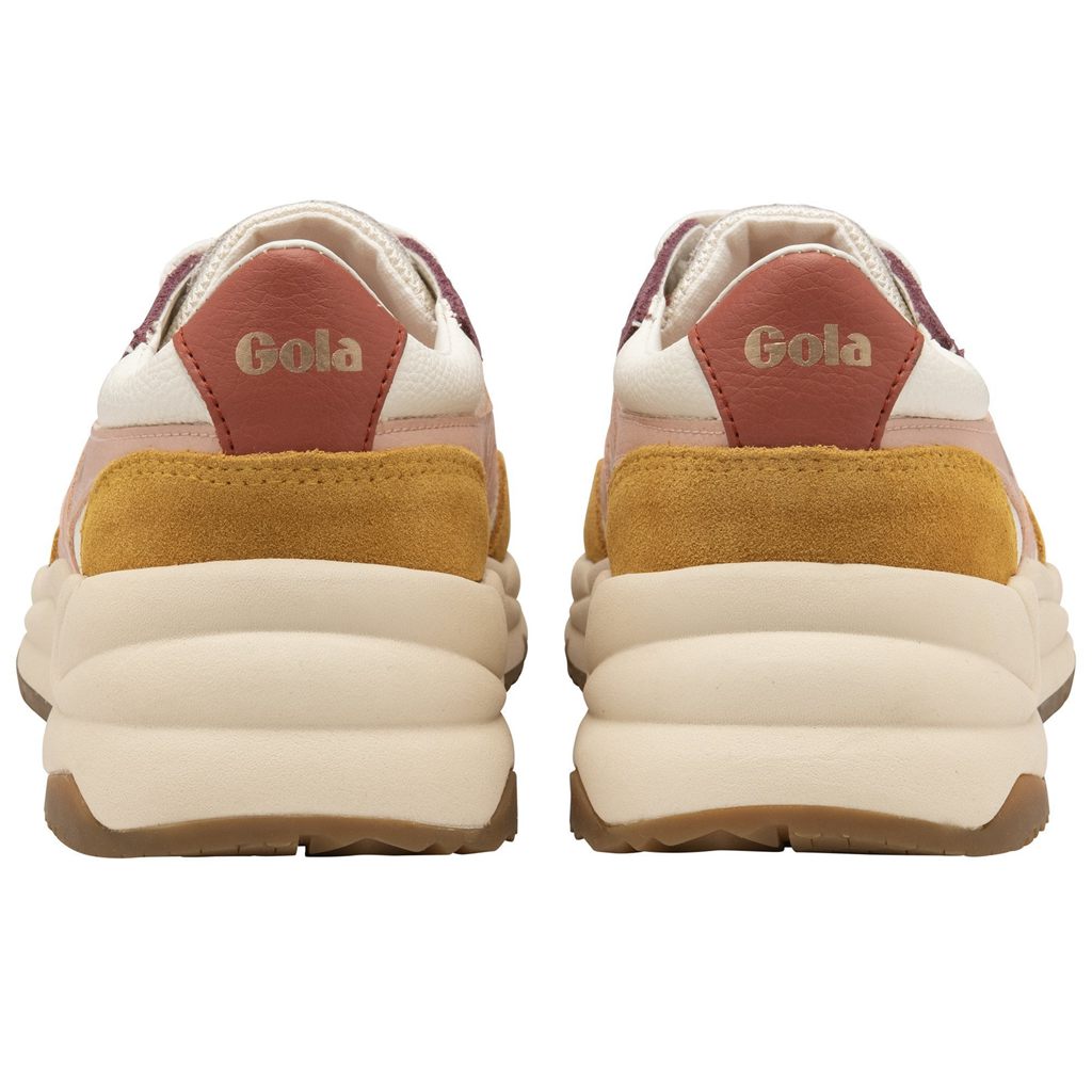 Gola Classics Saturn Quadrant Sneakers Blancas Rosas Naranjas España | POU-097815