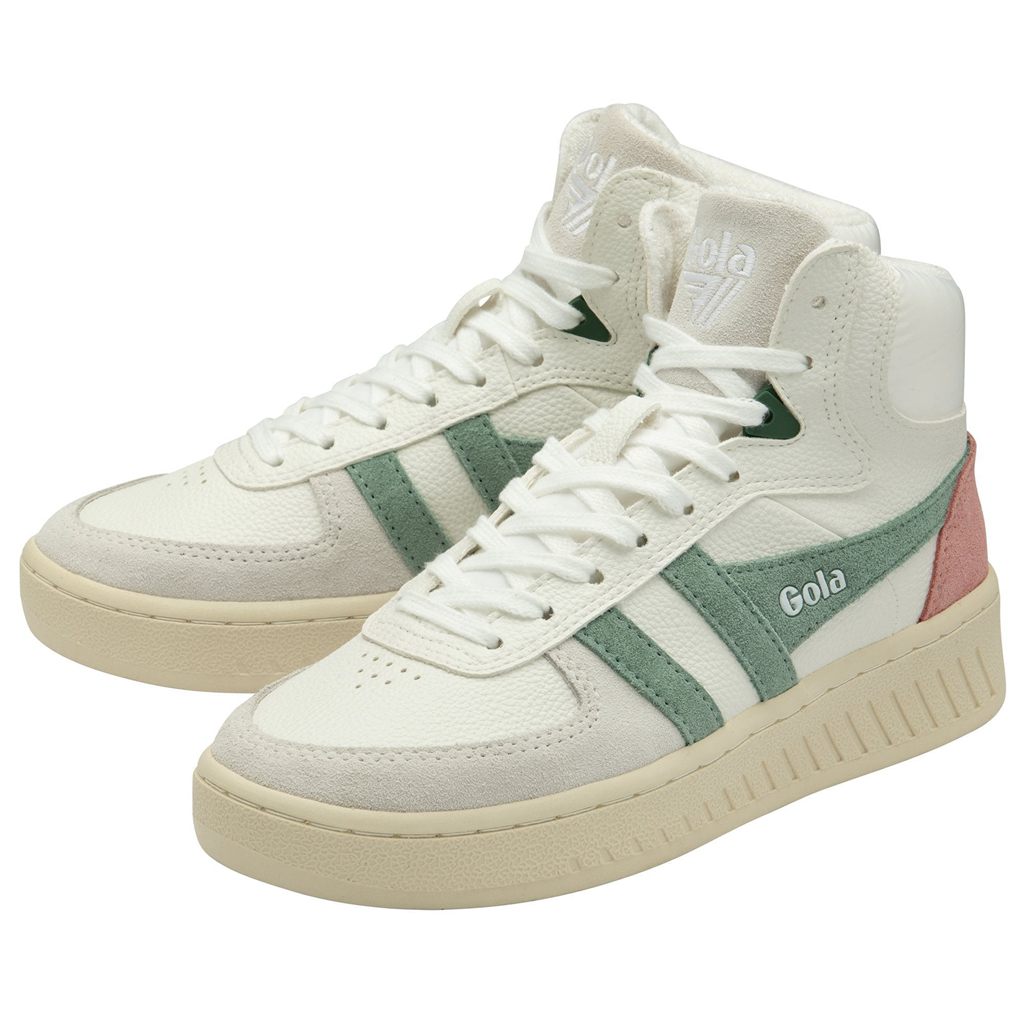 Gola Classics Slam Trident Sneakers Blancas Verde Coral Rosas España | ACN-947361