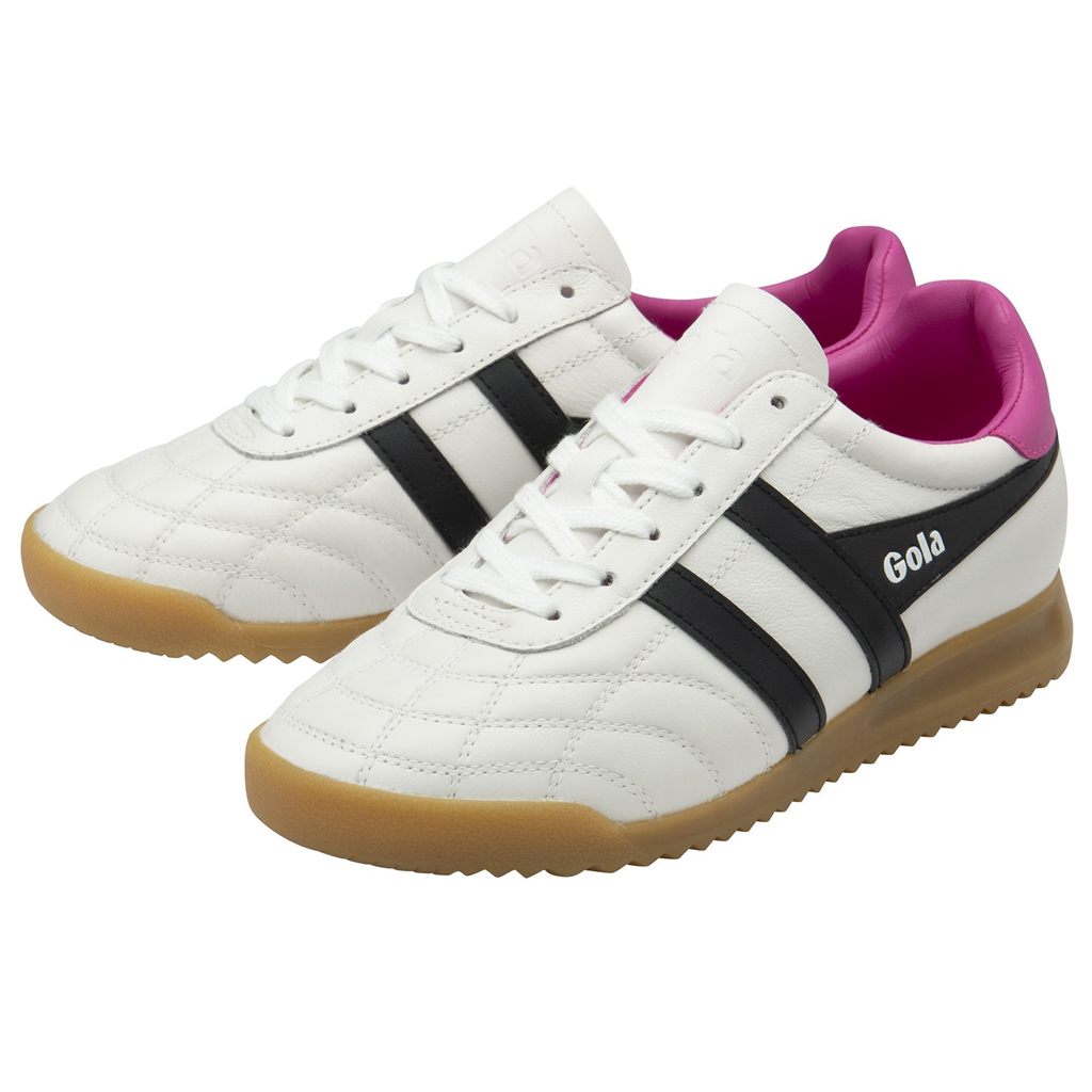 Gola Classics Stadium Sneakers Blancas Negras Rosas España | EKL-587392