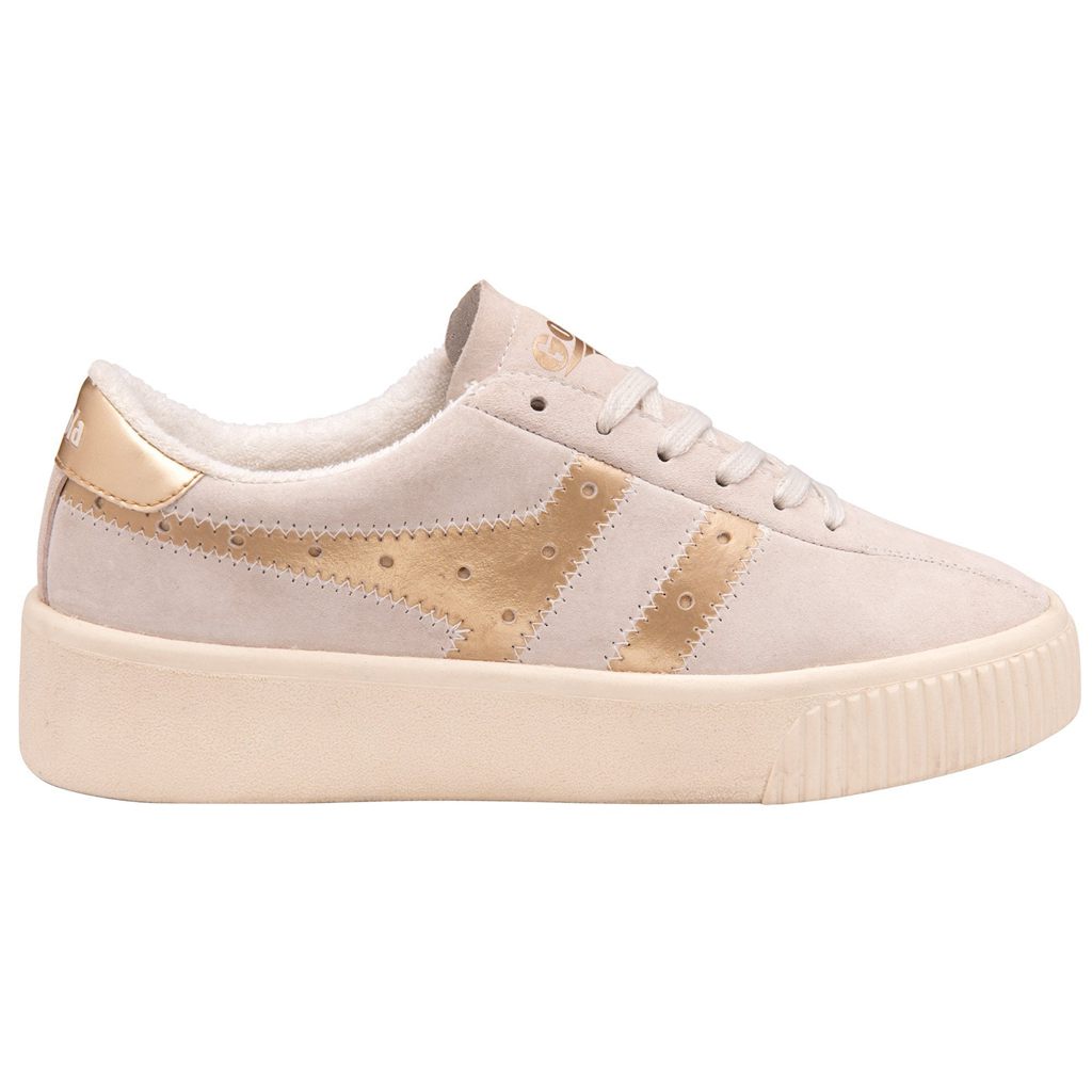 Gola Classics Super Court Metallic Sneakers Blancas Doradas España | HSW-269735