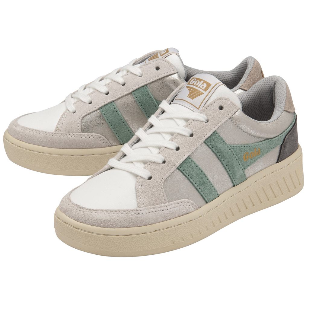 Gola Classics Superslam Blaze Sneakers Plateadas Verde Gris España | QIG-596320