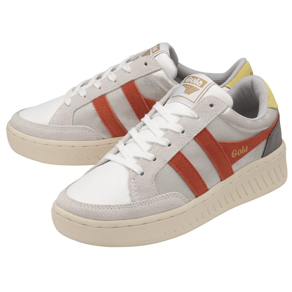 Gola Classics Superslam Blaze Sneakers Plateadas Coral España | LSE-192875