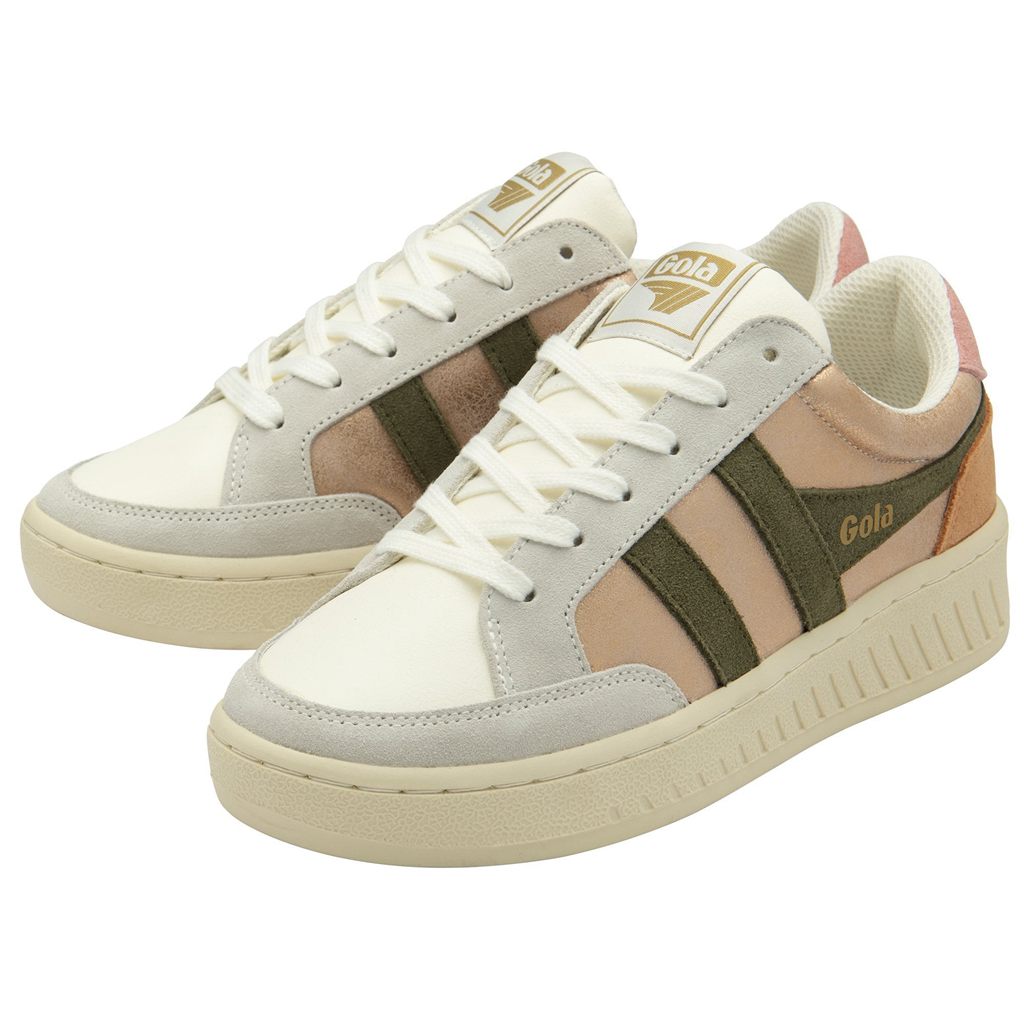 Gola Classics Superslam Blaze Sneakers Rosas Doradas Kaki Coral Rosas España | HFV-048295