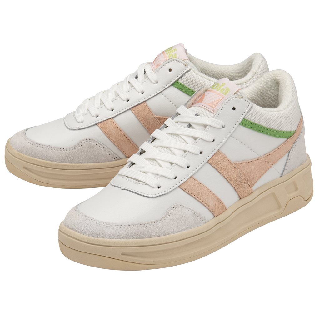 Gola Classics Swerve Sneakers Blancas Rosas Verde España | CJO-527694