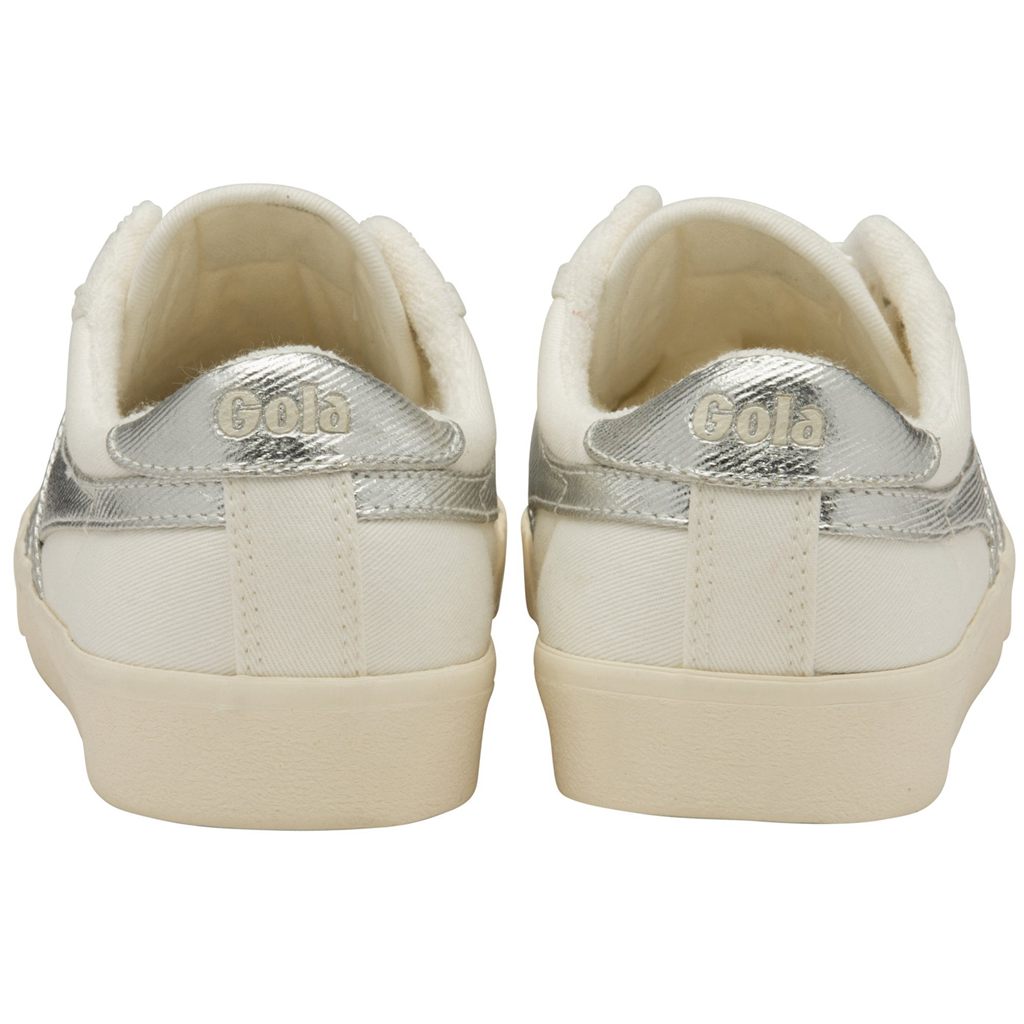 Gola Classics Tennis Mark Cox Sneakers Blancas Plateadas España | JWX-284051