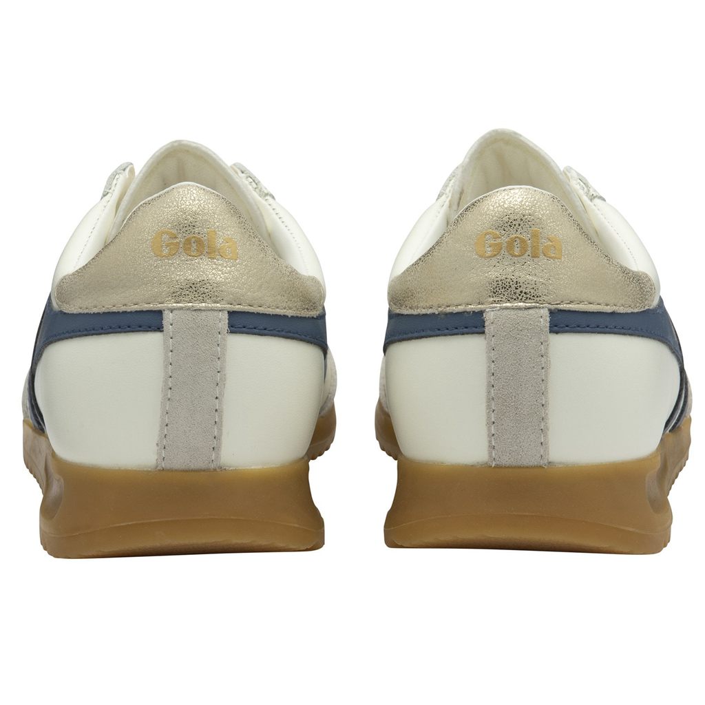 Gola Classics Torpedo Leather Sneakers Blancas Doradas España | FTW-718326