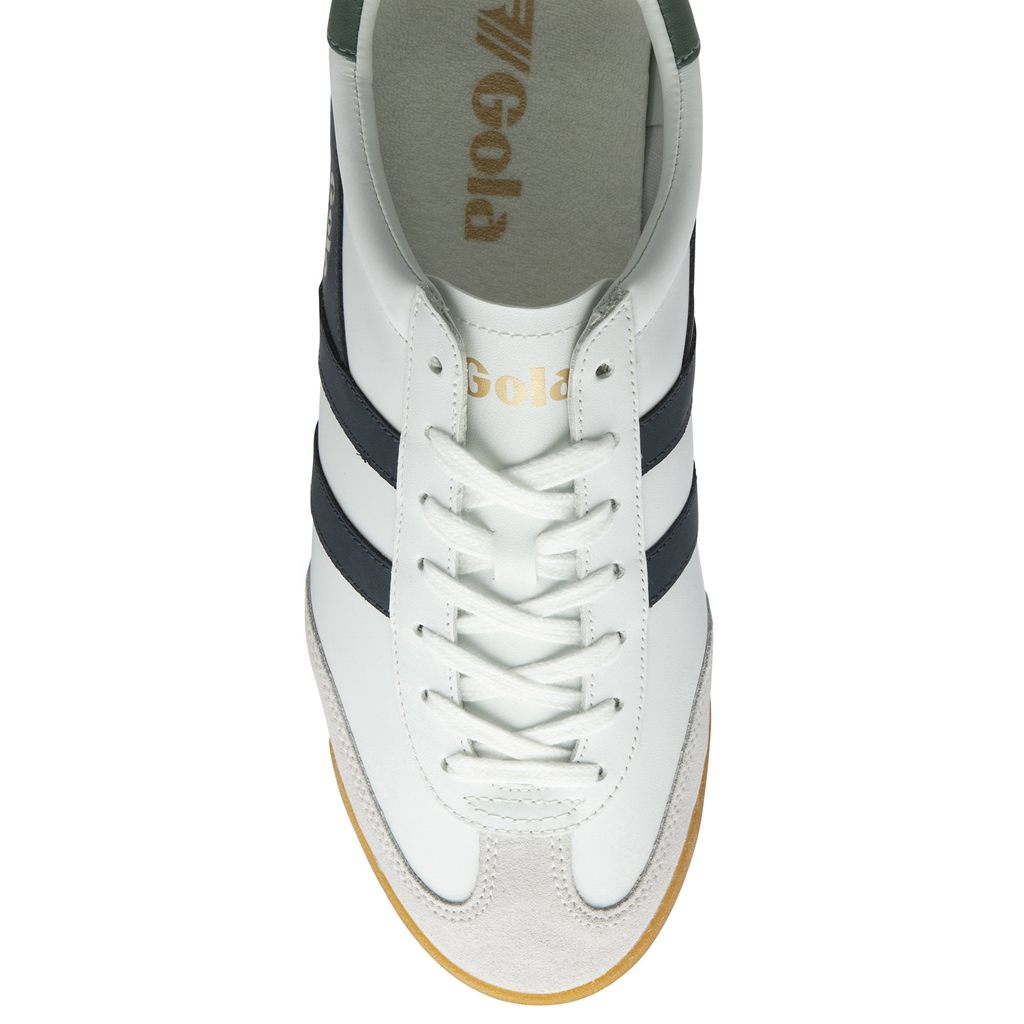 Gola Classics Torpedo Leather Sneakers Blancas Azul Marino España | MAG-736519