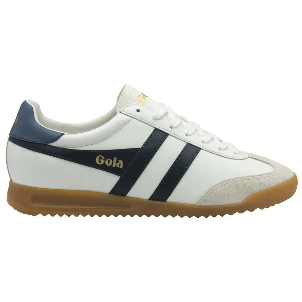 Gola Classics Torpedo Leather Sneakers Blancas Azul Marino España | IVE-470916