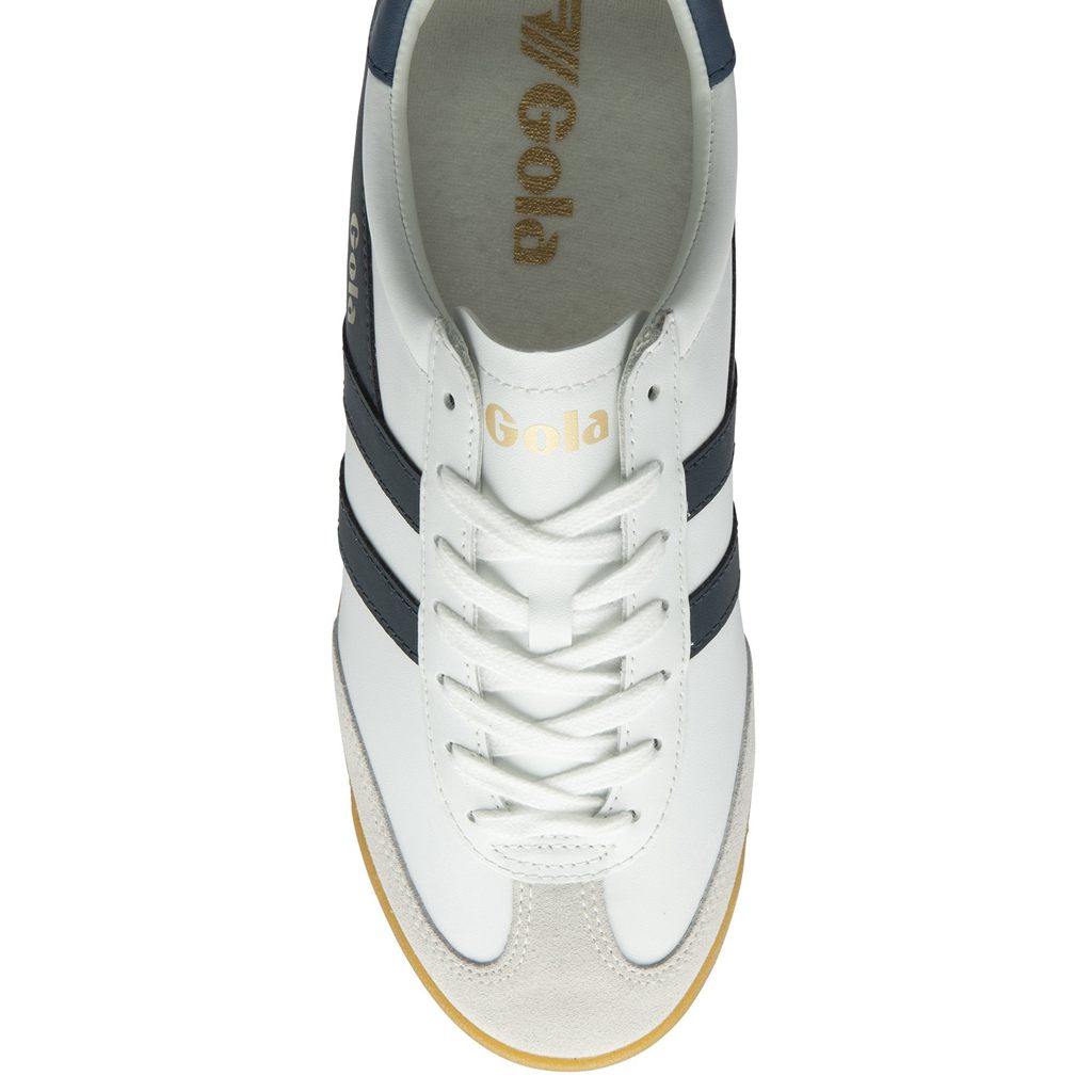 Gola Classics Torpedo Leather Sneakers Blancas Azul Marino España | IVE-470916