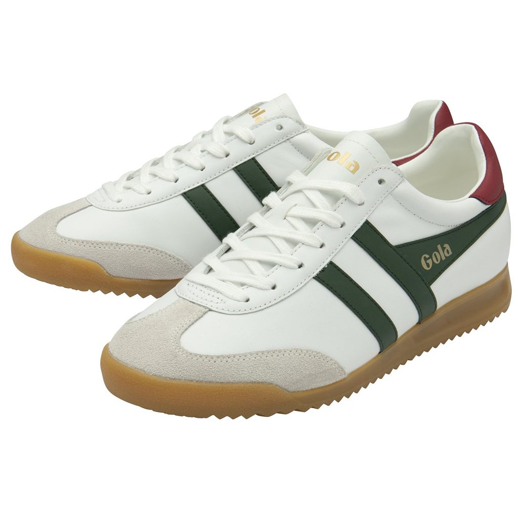 Gola Classics Torpedo Leather Sneakers Blancas Rojas Oscuro España | NKD-276310