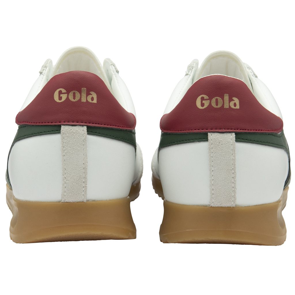 Gola Classics Torpedo Leather Sneakers Blancas Rojas Oscuro España | NKD-276310