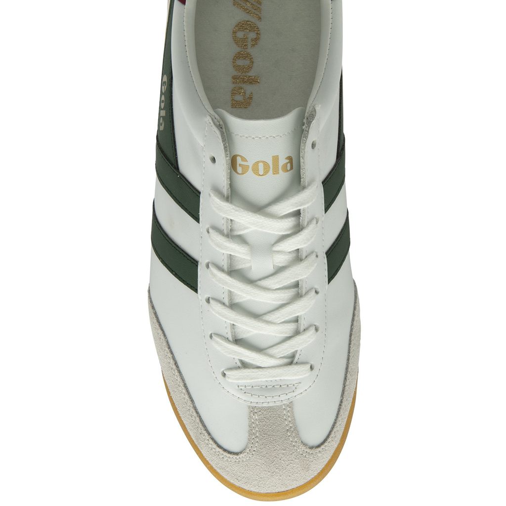 Gola Classics Torpedo Leather Sneakers Blancas Rojas Oscuro España | NKD-276310