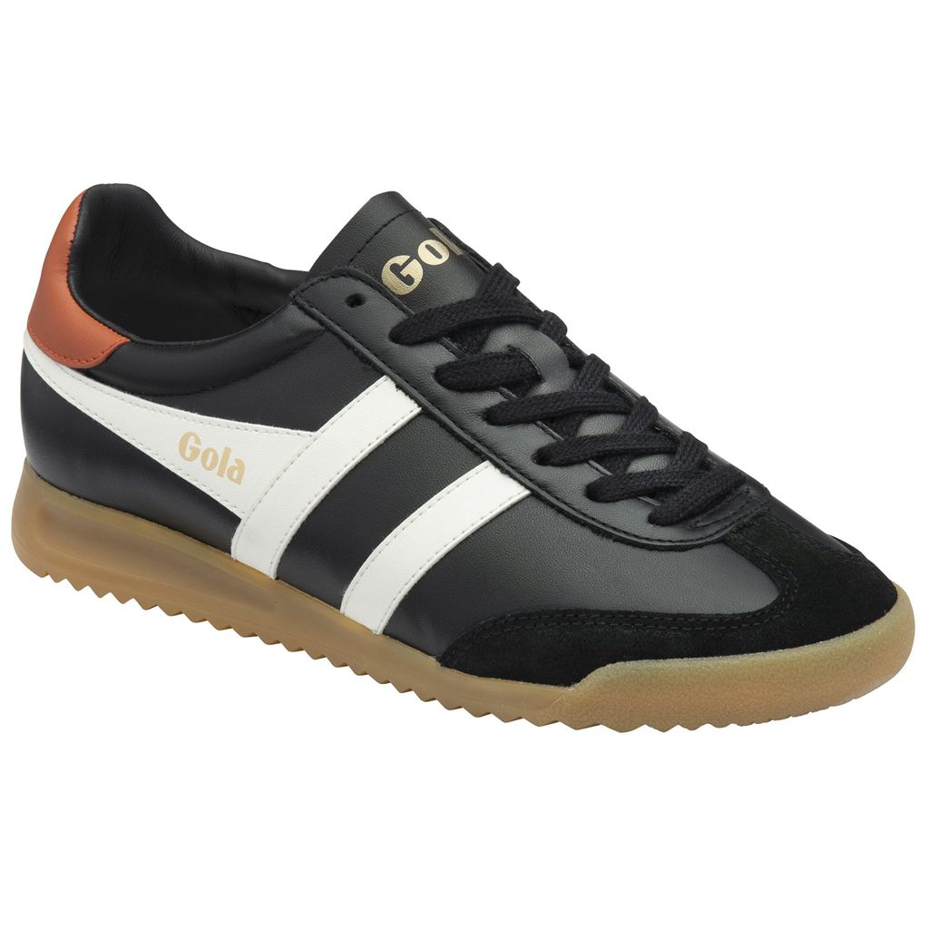Gola Classics Torpedo Leather Sneakers Negras Blancas Naranjas España | DTJ-019238