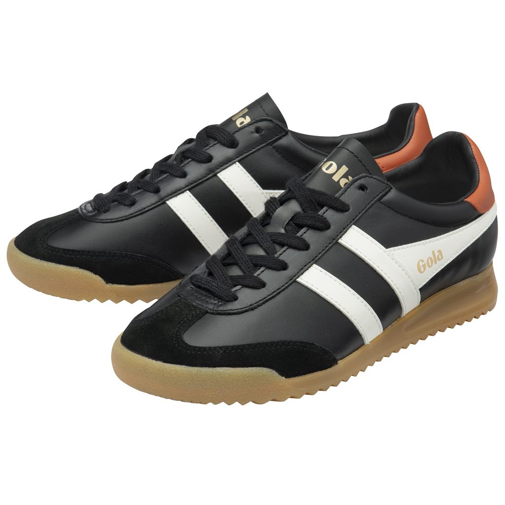 Gola Classics Torpedo Leather Sneakers Negras Blancas Naranjas España | DTJ-019238