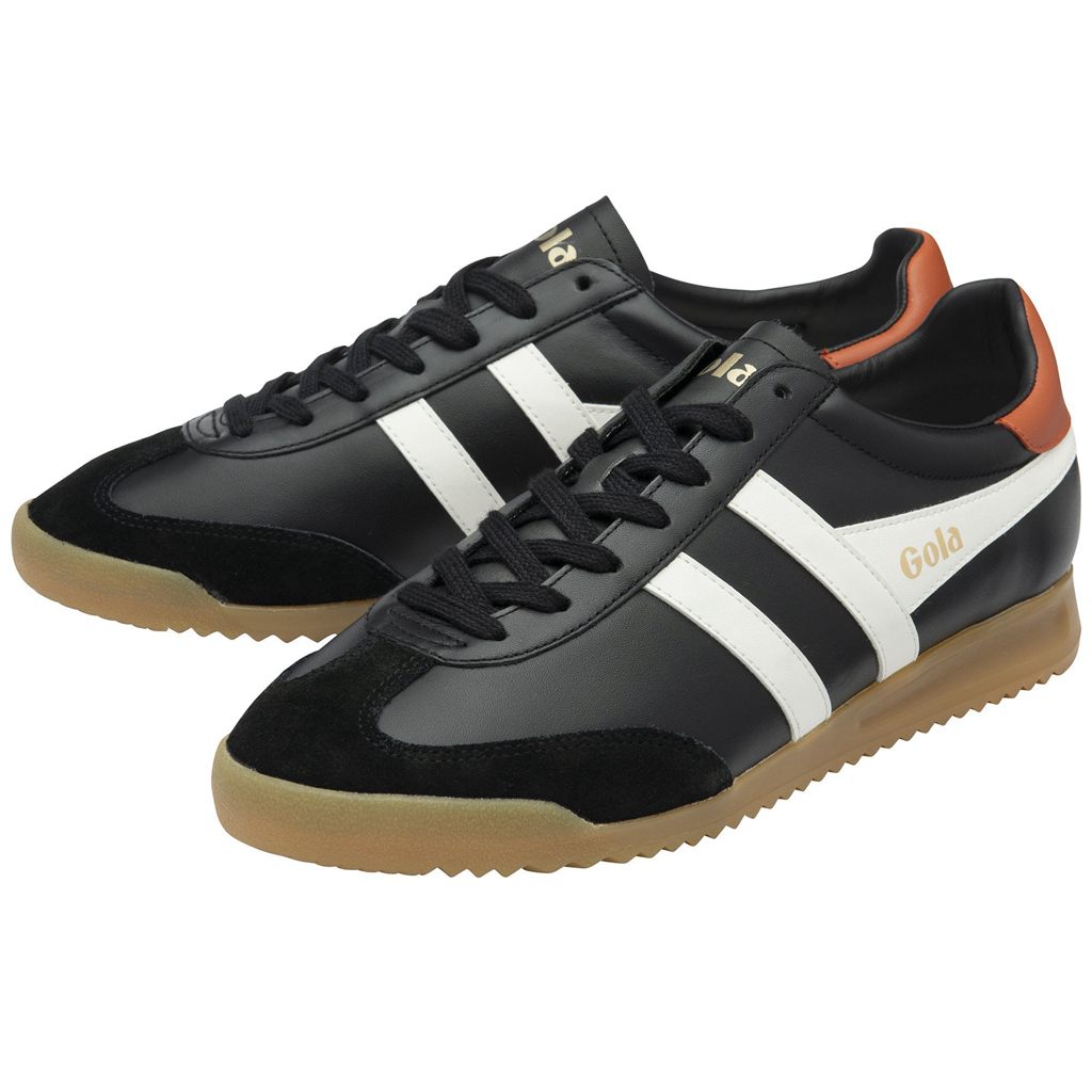 Gola Classics Torpedo Leather Sneakers Negras Blancas Naranjas España | SXY-491256