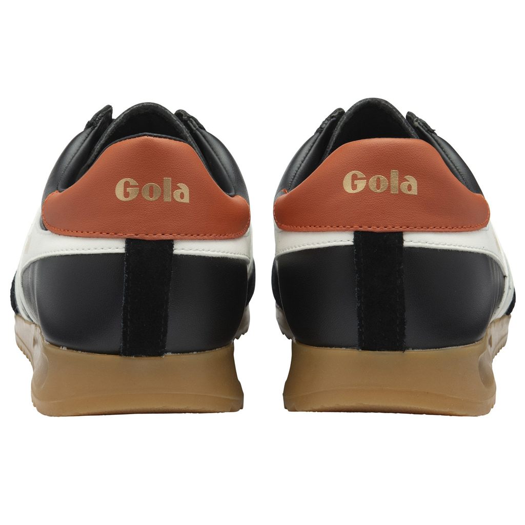 Gola Classics Torpedo Leather Sneakers Negras Blancas Naranjas España | SXY-491256