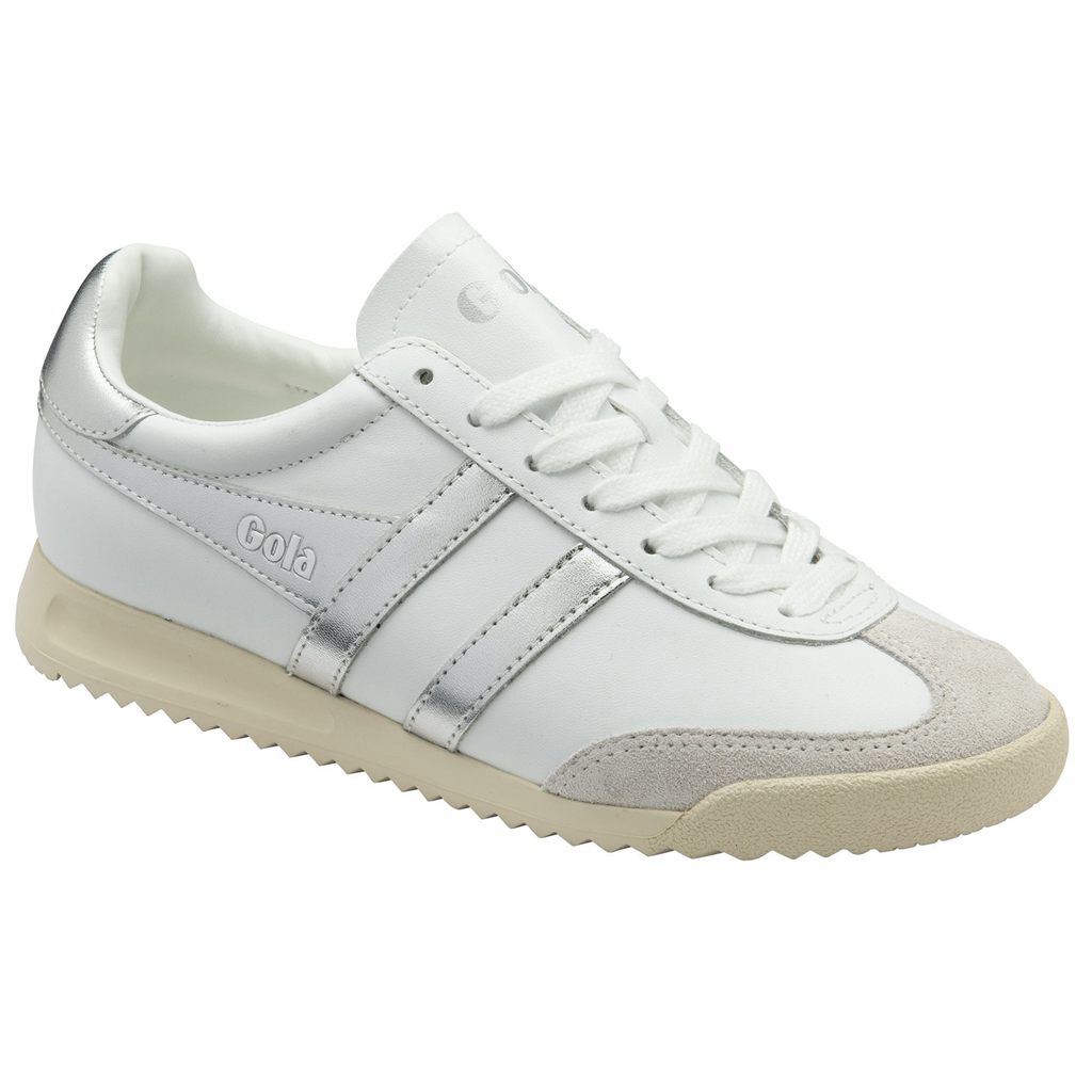 Gola Classics Torpedo Mirror Sneakers Blancas Plateadas Blancas España | PCA-307428